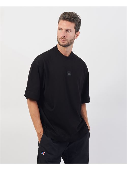 T-shirt nera Armani Exchange relaxed fit in cotone ARMANI EXCHANGE | XM000118-AF10361UC001